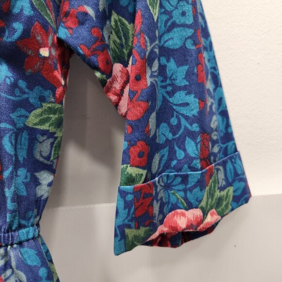 American Shirt Dress size 8, 60's Cotton Dress, buttons to waist, vtg housewife - Picture 11 of 12